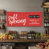 Banderoles Annonce d'ouverture douce - Ajouter le logo et les