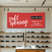 Banderoles Annonce d'ouverture douce - Ajouter le logo et les