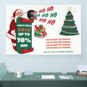 Banderoles Annonces promotionnelles de vente de Noël Retro Pè (Salon professionnel)