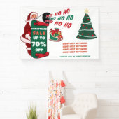 Banderoles Annonces promotionnelles de vente de Noël Retro Pè (Insitu)