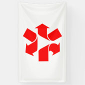 Banderoles Annuler le recyclage du symbole (Vertical)