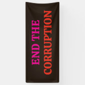 Banderoles Anti Corruption 2026 Élections (Vertical)