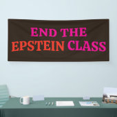 Banderoles Anti Jeffrey Epstein (Salon professionnel)