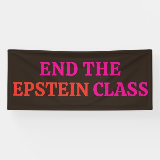 Banderoles Anti Jeffrey Epstein (Horizontal)