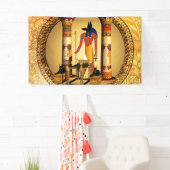 Banderoles Anubis, le dieu égyptien (En situation)