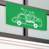 Banderoles Aperçu camion de Noël Père Noël vue côté voiture (Bâtiment extérieur)