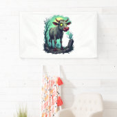 Banderoles Apocalypse de vache zombie (En situation)