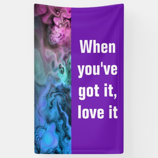 Banderoles Apophyse Abstraite Fractal II + vos idées (Vertical)