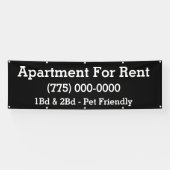 Banderoles Appartement fait sur commande pour le loyer (Horizontal)