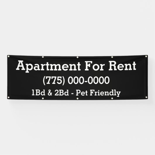 Banderoles Appartement fait sur commande pour le loyer (Horizontal)