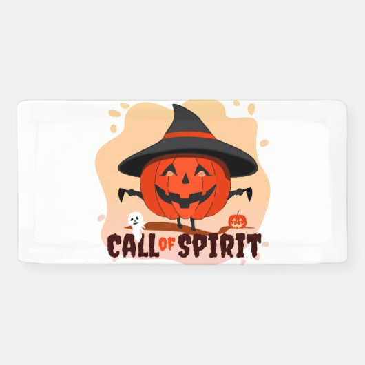 Banderoles Appel de l'Esprit d'Halloween (Horizontal)