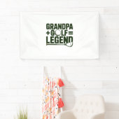 Banderoles Appelle-Moi Grand-Père, Regarde-Moi Golf (En situation)