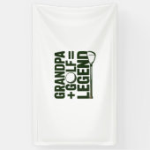 Banderoles Appelle-Moi Grand-Père, Regarde-Moi Golf (Vertical)