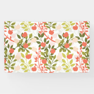 Banderoles Apple Orchard Floral Garden Motif