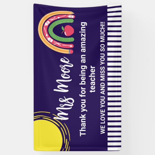 Banderoles Appréciation de l'enseignant (Vertical)