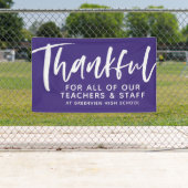 Banderoles Appréciation de l'enseignant Merci violet personna (En situation)