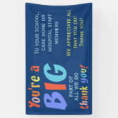 Banderoles Appréciation des employés du Merci (Vertical)