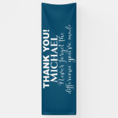 Banderoles Appréciation du Merci personnalisée (Vertical)