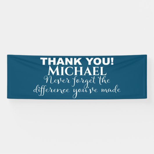 Banderoles Appréciation du Merci personnalisée (Horizontal)