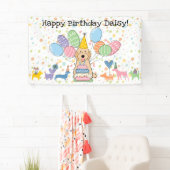 Banderoles Apricot Cockapoo Cavapoo fête d'anniversaire de ch (En situation)