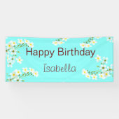 Banderoles Aqua Blue Anniversaire (Horizontal)
