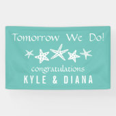 Banderoles Aqua Starfish Personnalisé (Horizontal)