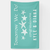 Banderoles Aqua Starfish Personnalisé (Vertical)