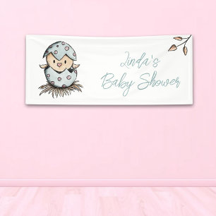 Banderoles Aquarelle Bird Baby shower neutre genre