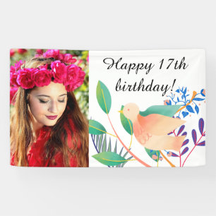 Banderoles Aquarelle Birthday Photo
