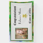 Banderoles Aquarelle bleu rose vert RN (Vertical)