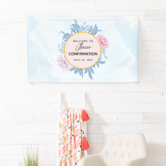 Banderoles Aquarelle bleu rousse Aquarelle Succulente Confirm