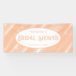 Banderoles Aquarelle couleur Fuzz Peach Motif Abstrait