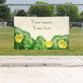 Banderoles aquarelle de nénuphar (En situation)