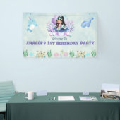 Banderoles Aquarelle de sirène magique Affiche de bienvenue d (Salon professionnel)