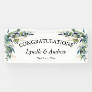Banderoles Aquarelle d'été Mariage floral