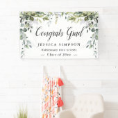 Banderoles Aquarelle Eucalyptus Moderne Diplômé (En situation)