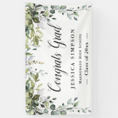 Banderoles Aquarelle Eucalyptus Moderne Diplômé (Vertical)