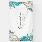 Banderoles Aquarelle Fiesta Quinceañera (Vertical)