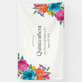 Banderoles Aquarelle Fiesta Quinceañera (Vertical)