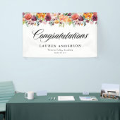 Banderoles Aquarelle Fleurs d'automne Garland Graduation d'au (Salon professionnel)