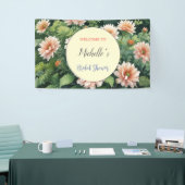 Banderoles Aquarelle Fleurs Fête des mariées mignonne (Salon professionnel)