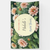 Banderoles Aquarelle Fleurs Fête des mariées mignonne (Vertical)