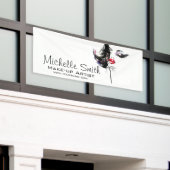 Banderoles Aquarelle maquillage visage marque artiste (Bâtiment extérieur)