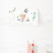 Banderoles Aquarelle mignonne Axolotl'Anniversaire Bienvenue (Insitu)