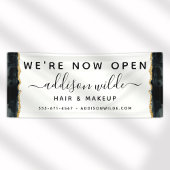 Banderoles Aquarelle Noir Et Or