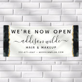 Banderoles Aquarelle Noir Et Or