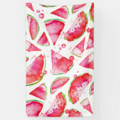 Banderoles Aquarelle pastèque 1 (Vertical)