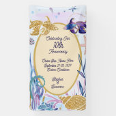 Banderoles Aquarelle Poisson sous-marin Anniversaire Porte de (Verticale)