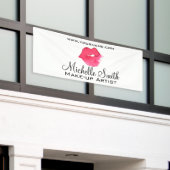 Banderoles Aquarelle rose lèvres maquillage marque (Bâtiment extérieur)