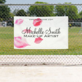 Banderoles Aquarelle rose lèvres maquillage marque (En situation)